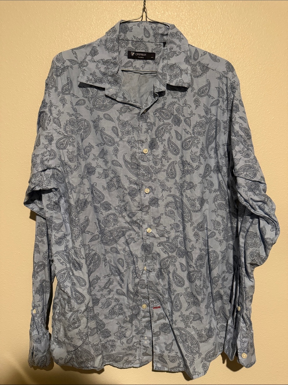 Daniel Cremieux Light Blue Paisley Button-Down Shirt